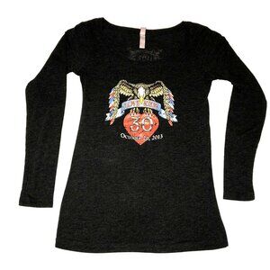 Gray Love Ride Motorcycle T-Shirt Sz S 30th Love Ride Glendale California Womens